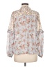 Blu Pepper 100% Polyester Blue Long Sleeve Blouse Size M - photo 2