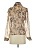 Maggie Lawrence Animal Print Tan Long Sleeve Blouse Size S - photo 2
