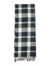 Plush Checkered-gingham Gray Blue Scarf One size - photo 2