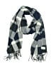 Plush Checkered-gingham Gray Blue Scarf One size - photo 1