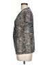 212 Collection Animal Print Black Short Sleeve Blouse Size L - photo 5