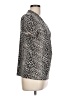 212 Collection Animal Print Black Short Sleeve Blouse Size L - photo 4