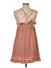 Tavik 100% Polyester Solid Pink Casual Dress Size XS - photo 2
