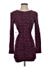 Bebe Hearts Burgundy Cocktail Dress Size XS - photo 1