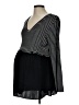 LED Luxe Essentials Denim Black 3/4 Sleeve Top Size L - photo 1