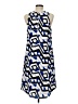 Apt. 9 100% Polyester Graphic Blue Casual Dress Size M - photo 2