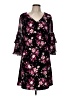 Roz & Ali Floral Black Cocktail Dress Size M - photo 1