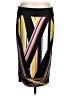 Bisou Bisou Graphic Black Casual Skirt Size 6 - photo 1