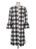 Nina Leonard Plaid Gray Casual Dress Size S - photo 2