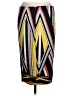 Bisou Bisou Graphic Black Casual Skirt Size 6 - photo 2