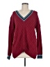 Joie Chevron-herringbone Burgundy Pullover Sweater Size M - photo 1