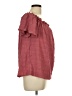Shein Curve Burgundy Short Sleeve Blouse Size 0XL - photo 4