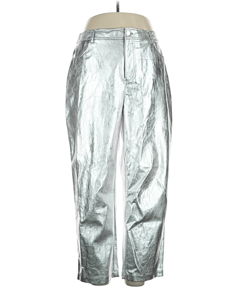 Pre-owned On 34th Casual Pants In Silver