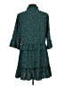 Unbranded 100% Polyester Polka Dots Teal Casual Dress Size L - photo 2