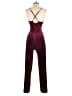 Snap Solid Burgundy Jumpsuit Size S - photo 2