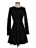 Shein Solid Black Casual Dress Size XS - photo 1