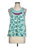 Xhilaration 100% Polyester Teal Sleeveless Blouse Size L - photo 1