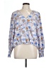 MELLODAY 100% Polyester Blue Long Sleeve Blouse Size L - photo 1