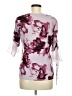 Diana Belle Purple 3/4 Sleeve Blouse Size M - photo 2
