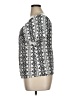 Sara Michelle Silver Short Sleeve Blouse Size XL - photo 5