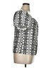 Sara Michelle Silver Short Sleeve Blouse Size XL - photo 4