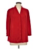 Investments 100% Polyester Red 3/4 Sleeve Blouse Size L - photo 1