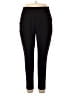 I Believe Solid Black Active Pants Size 2X - photo 1
