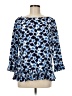 Banana Republic 100% Polyester Blue 3/4 Sleeve Blouse Size M - photo 1