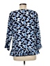 Banana Republic 100% Polyester Blue 3/4 Sleeve Blouse Size M - photo 2