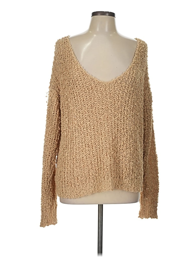 Pre-owned Shein Pullover Sweater In Tan