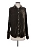 CP Shades Metallic Brown Long Sleeve Button-Down Shirt Size S - photo 1