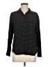Uniqlo 100% Rayon Polka Dots Black Long Sleeve Button-Down Shirt Size M - photo 1