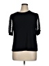 CeCe Black Short Sleeve Top Size XL - photo 1