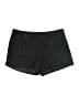 Jennifer Lopez 100% Polyester Tweed Black Shorts Size 2 - photo 1