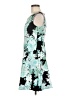 DressBarn Print Teal Cocktail Dress Size 6 Petite - photo 5