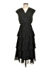 WD.NY 100% Polyester Polka Dots Black Cocktail Dress Size S - photo 1