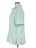 7 For All Mankind 100% Polyester Green Short Sleeve Blouse Size M - photo 5