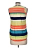 Maeve Color Block Blue Sleeveless Button-Down Shirt Size 6 - photo 2