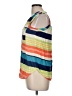 Maeve Color Block Blue Sleeveless Button-Down Shirt Size 6 - photo 5