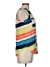 Maeve Color Block Blue Sleeveless Button-Down Shirt Size 6 - photo 4