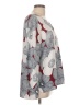 Merona 100% Polyester Gray 3/4 Sleeve Blouse Size L - photo 4