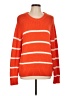 Karen Kane Stripes Orange Pullover Sweater Size L - photo 1