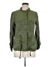 Sanctuary 100% Lyocell Green 3/4 Sleeve Button-Down Shirt Size M - photo 1