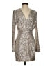 Ramy Brook Metallic Silver Cocktail Dress Size 2 - photo 1