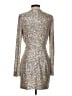Ramy Brook Metallic Silver Cocktail Dress Size 2 - photo 2