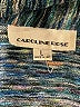 Caroline Rose 100% Polyester Stripes Blue Cardigan Size L - photo 7