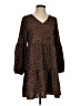 Unbranded Animal Print Brown Casual Dress Size S - photo 1