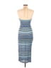 Shein Chevron-herringbone Blue Cocktail Dress Size 6 - photo 2