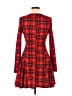 Shein Plaid Red Casual Dress Size 6 - photo 2