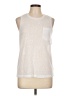 Blank NYC 100% Polyester Ivory Sleeveless T-Shirt Size L - photo 1